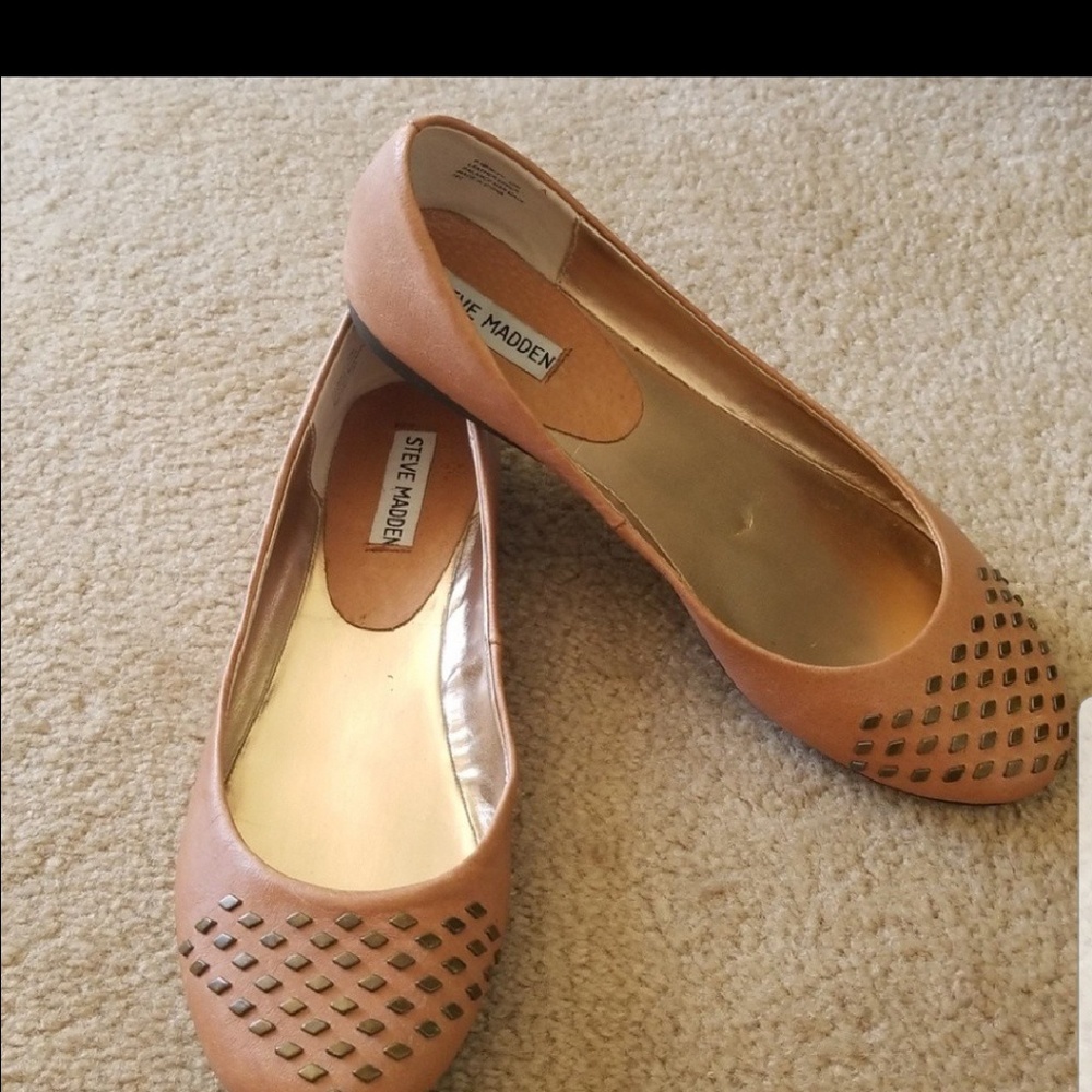 Steve Madden Leather Flats 10M